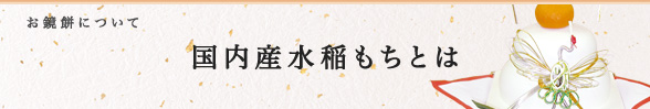 国産水稲もちとは